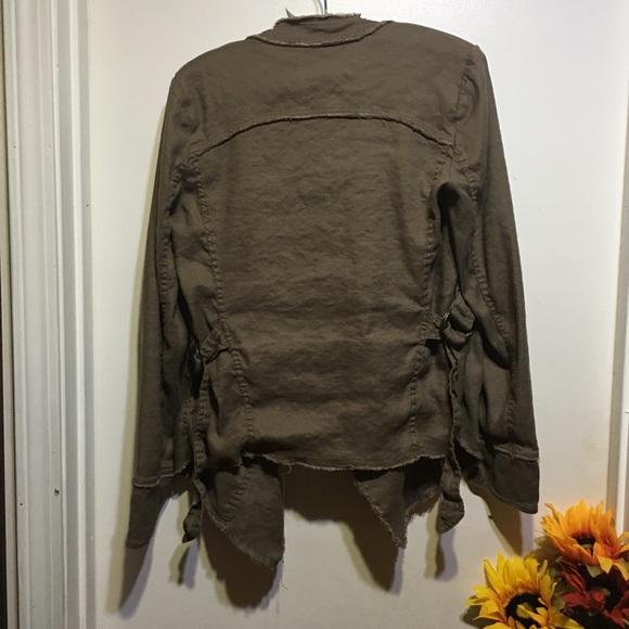 C Free People Raw Femme Linen Jacket - Picture 3 of 8